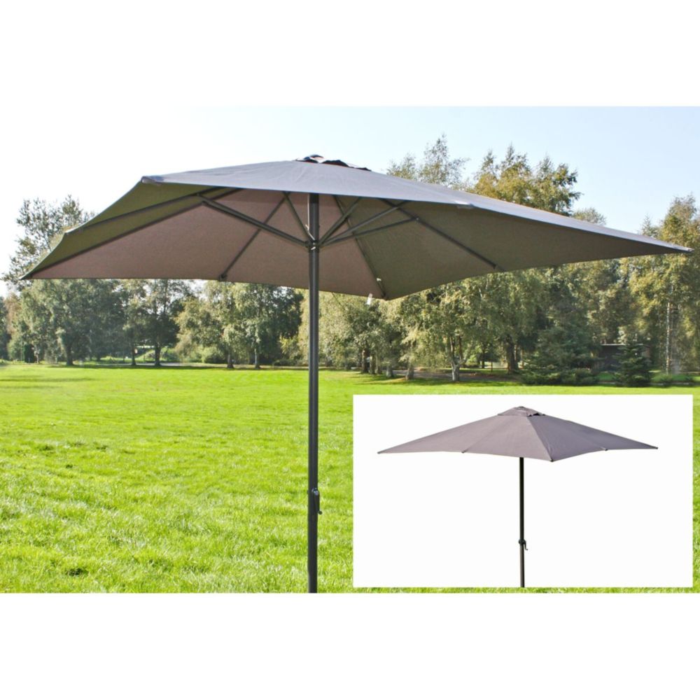 Garden Pleasure Sonnenschirm 250x250 cm grau anthrazit von Garden Pleasure