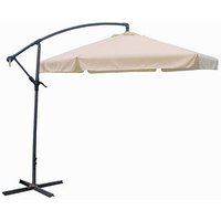 Garden Pleasure Sonnenschirm sechseckig, creme neigbar Ø 300,0 cm von Garden Pleasure