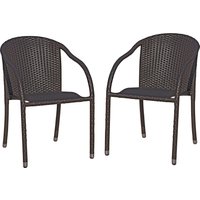Garden Pleasure Stapelstuhl "RIGA", (Set), 2 St., 2er Set, auch für die Gastronomie geeignet von Garden Pleasure