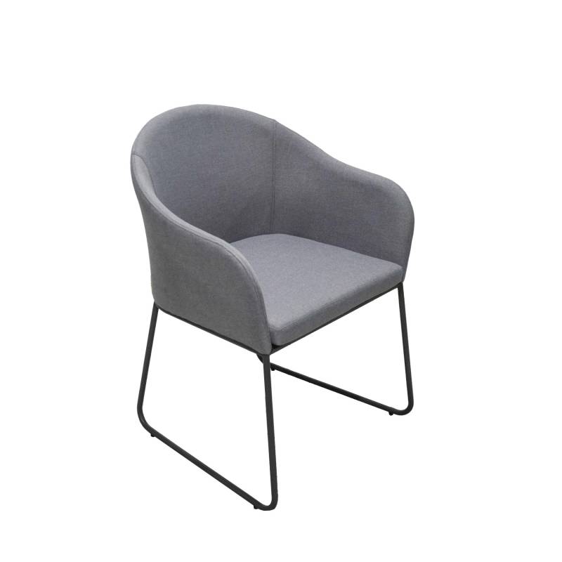 Garden Pleasure Stuhl Limena 2er Set 95 cm x 63 cm x 54 cm Grau-Anthrazit von Garden Pleasure