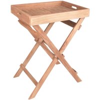 Garden Pleasure Tablettständer BACAN  klappbar, Teak natur von Garden Pleasure