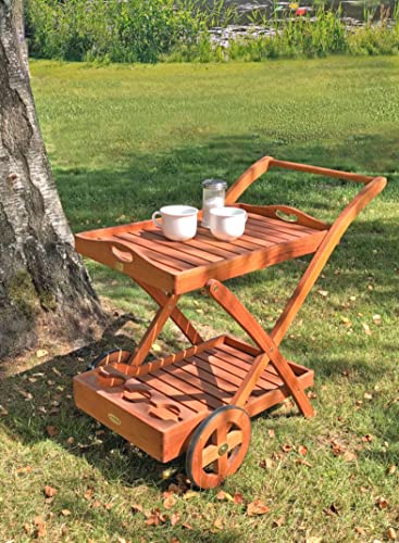 Garden Pleasure Teewagen Toledo mit 2 Etagen geölt Marke von Garden Pleasure