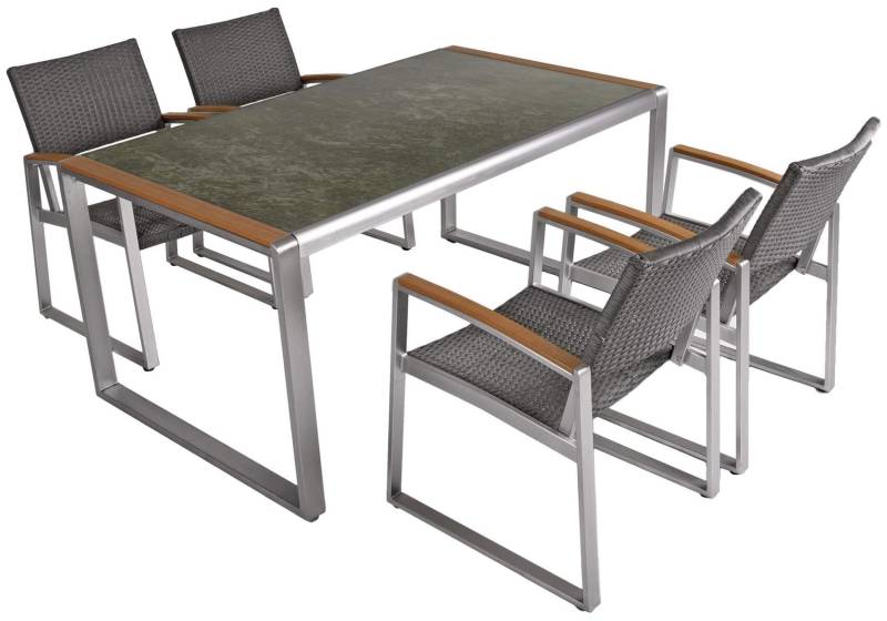 Garten Tischgruppe AVERNA 5-tlg. 1 x Tisch und 4 x Stuhl 305265 von Garden Pleasure