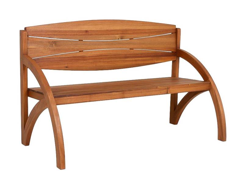 Gartenbank HAIDA 140 cm mit Armlehne aus Akazie von Garden Pleasure