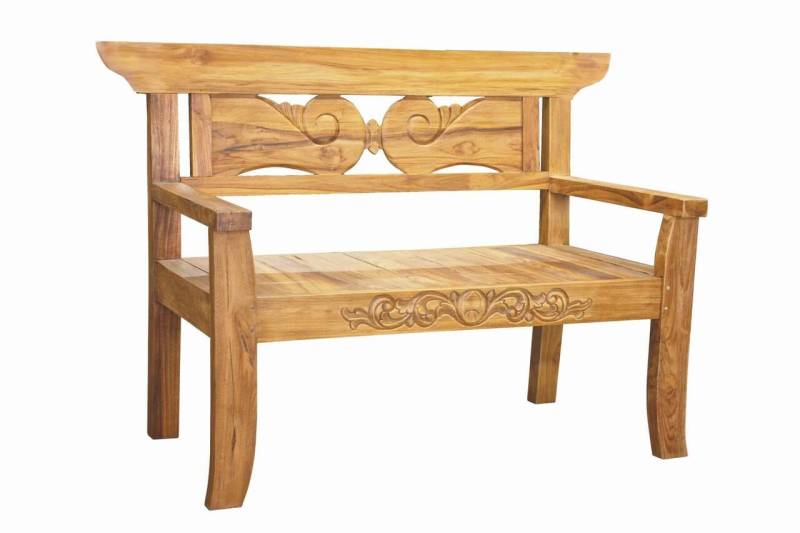 Gartenbank PADAR 135 cm Teak 2-sitzig von Garden Pleasure