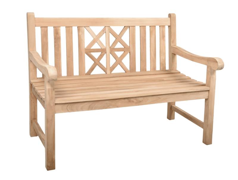 Gartenbank PANTAR 2-Sitzer aus Teakholz 120 cm von Garden Pleasure Gartenbank PANTAR 2-Sitzer aus Teakholz 120 cm von Garden Pleasure von Garden Pleasure