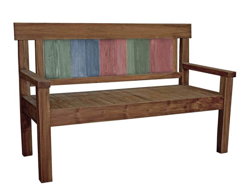Gartenbank TIMOR 150 cm Teak 3-sitzig von Garden Pleasure