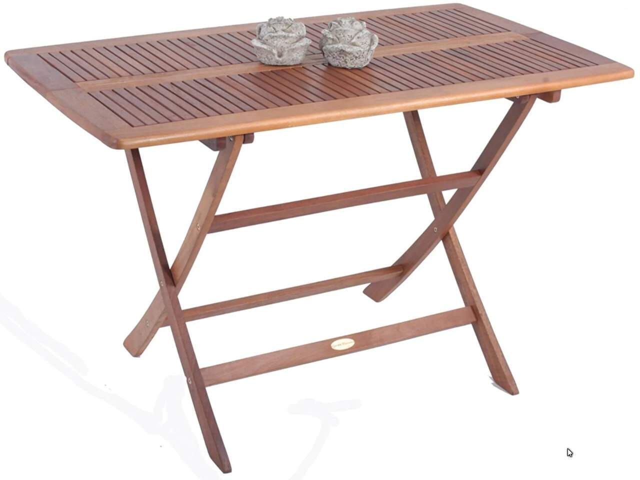 Gartentisch Balkontisch ORLANDO klappbar aus FSC Eukalyptus Holz von Garden Pleasure