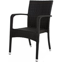 Harms Stapelstuhl LONDON Aluminium, coffee, 2er Set von Garden Pleasure