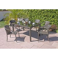 Harms Stapelstuhl RIGA, Aluminium, 2er Set von Garden Pleasure