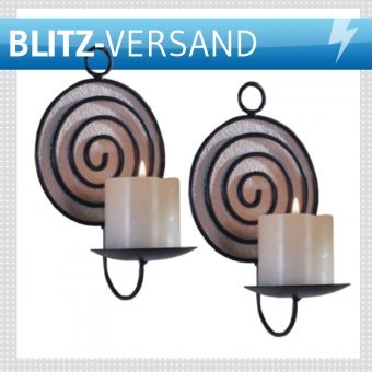 Purch It! Kerzenhalter Spirale 2er Set Purch It! Kerzenhalter Spirale 2er Set von Garden Pleasure