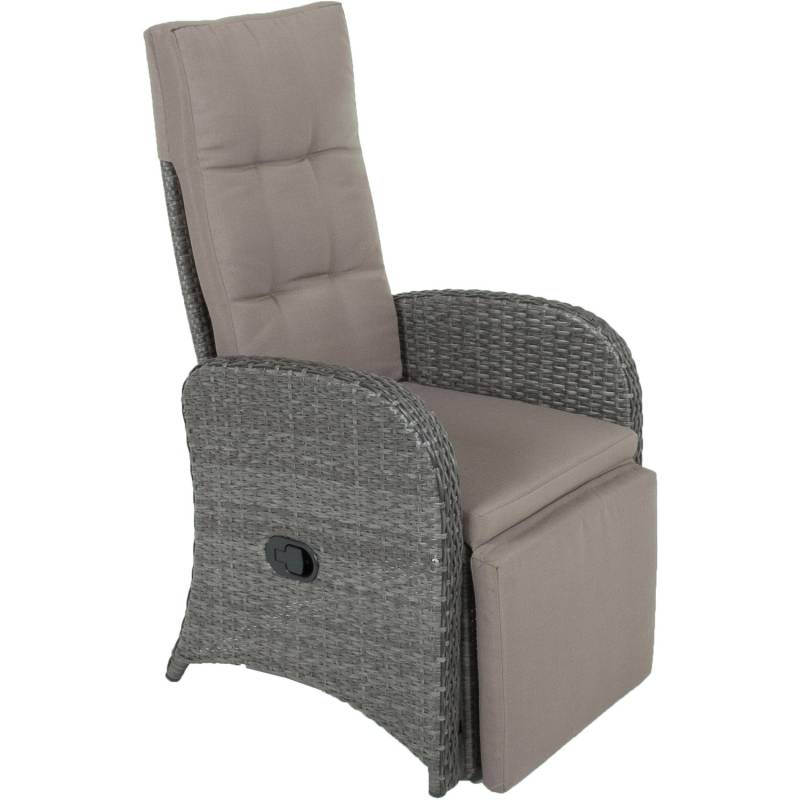 Relaxsessel Salerno 2er-Set Grau von Garden Pleasure