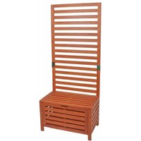 Sichtschutz-Bank Concord mit Truhe 45 x 76 x 180 cm - Garden Pleasure von Garden Pleasure