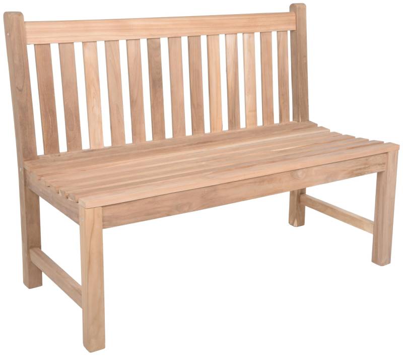 Teak Gartenbank SOLO 2-Sitzer 120 cm ohne Armlehne von Garden Pleasure