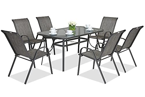 Garden Point Modena 6 aus Stahl Anthratzit | Elegantes Möbelset für jeden Garten Garden Point Modena 6 aus Stahl Anthratzit | Elegantes Möbelset für jeden Garten von Garden Point