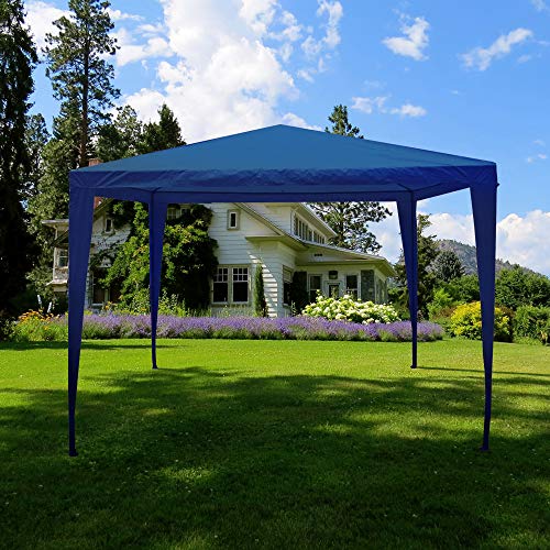 Garden Vida Pop Up Pavillon 3x3m Festzelt Partyzelt Outdoor Garten Baldachin Wasserdicht mit Tragetasche, Blau von Garden Vida