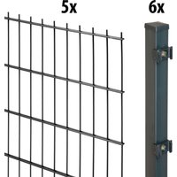 GARDEN N MORE Doppelstabmattenzaun "Standard" 5 Elemente für 10 m, LxH: 200 x 103 cm, mit 6 Pfosten GARDEN N MORE Doppelstabmattenzaun "Standard" 5 Elemente für 10 m, LxH: 200 x 103 cm, mit 6 Pfosten von Garden 'n' More