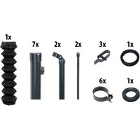 GARDEN N MORE Maschendrahtzaun 1 Element für 15 m, LxH: 1500 x 103 cm, mit 7 Pfosten von Garden 'n' More