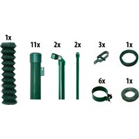 GARDEN N MORE Maschendrahtzaun 1 Element für 25 m, LxH: 2500 x 125 cm, mit 11 Pfosten GARDEN N MORE Maschendrahtzaun 1 Element für 25 m, LxH: 2500 x 125 cm, mit 11 Pfosten von Garden 'n' More