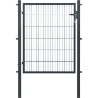 GARDEN N MORE Zauneinzeltür "Einzeltor Premium" 123 cm hoch, anthrazit von Garden 'n' More