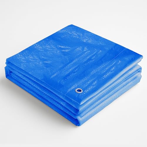 Blaue Abdeckplane Gewebeplane 60g/m², 15x20m Schutzplane Plane zum universellen Gebrauch von GardenFlora