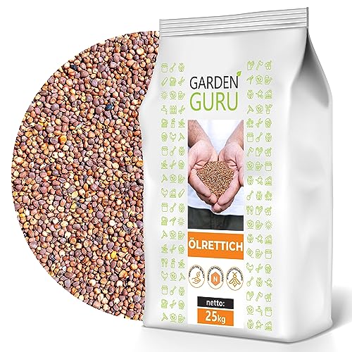(2,62€/kg) Ölrettich 25 kg Gründüngung Bodenverbesserung Samen von GardenGuru