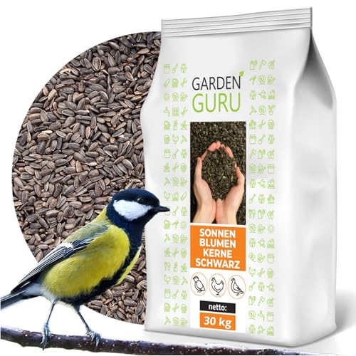 Schwarze Sonnenblumenkerne 30 kg Wildvogelfutter ganzjähriges Futter Vogelfutter Jungtiere geeignet Winterfutter 30kg Ernte 2024 Schwarze Sonnenblumenkerne 30 kg Wildvogelfutter ganzjähriges Futter Vogelfutter Jungtiere geeignet Winterfutter 30kg Ernte 2024 von GardenGuru