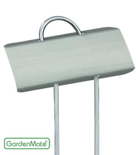 GardenMate 25x Pflanzenschilder Typ Mini aus Metall - Höhe 14cm Beschriftungsfeld 6,5x2,2cm - Wetterfeste Pflanzenstecker zum Beschriften für Garten, Hochbeet, Gewächshaus, Blumenbeet, Pflanzgefäße von GardenMate