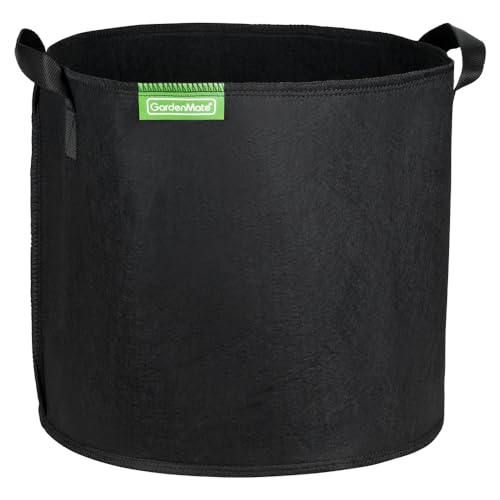 GardenMate 10x 30L Pflanzsack aus Vliesstoff Ø35.6cm Höhe 30.5cm - Blackline von GardenMate