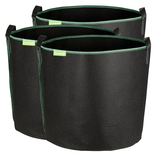 GardenMate 3X 60L Pflanzsack aus Vliesstoff Ø45.5cm Höhe 40cm - GREENLINE von GardenMate