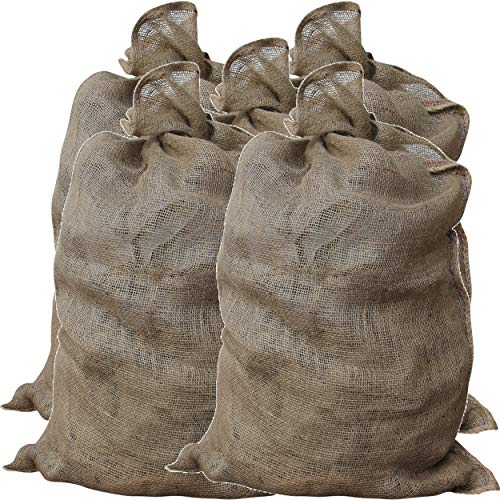 GardenMate 5x Jutesack Universal 105cm x 60cm - 50 kg Traglast - Ökologische Kartoffelsäcke aus 100% Jute - Strapazierfähig, Sackhüpfen, Kartoffelsack, Frostschutz, Nikolaussack - 4260313265510 von GardenMate