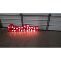 Cantina Marquee Sign.cantina Sign.lighted Cantina Zeichen. Rotes Cantina-Zeichen. Restaurant-Schilder. Restaurant-Dekor. Dekor von GardenMetalDecor