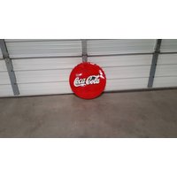 Coca Cola Zeichen Aus Metall. Schild. Rustikales Schild.rustikales Zeichen.coca Deko.geschenke Für Fans.getränkeschilder von GardenMetalDecor