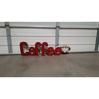 Metall Kaffee Sign.rustic Coffee Sign.restaurant Signs.coffee Signs.large Signs|Kitchen Signs.cafe Decor. Wandkunst von GardenMetalDecor