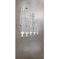 Rosenkranz Perlen. Große Rosaries.rosaries Für Dekor. Kreuz. Perlen Das Haus. Dekorative Ton von GardenMetalDecor