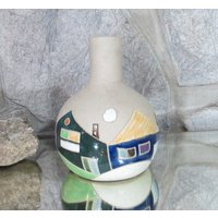 Vintage Keramik Haus Design Vase von GardenSpring
