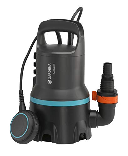 Gardena Schmutzwasser-Tauchpumpe 9000: mit Fördermenge 9.000 l/h, Automatic-Funktion, Schwimmschalter mit Dauerlauffunktion, Schmutzpartikel bis zu 25 mm, Schnellkupplungssystem (9040-20) von Gardena