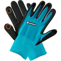 GARDENA Gartenhandschuhe 42% Polyester, 55% Nitril, 3% Elasthan, Nitrilbeschichtung der Handflächen blau Größe 9 1 Paar von Gardena