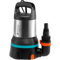 GARDENA Klarwasser-Tauchpumpe »1100 Aquasensor«, 450 W, Fördermenge: 11000 l/h - silberfarben von Gardena