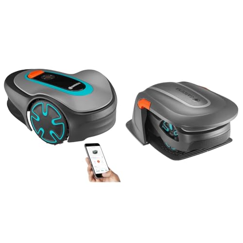 GARDENA Mähroboter SILENO minimo: Mit Bluetooth App programmierbar, mäht automatisch und streifenfrei Flächen bis 500m² & Garage für Mähroboter: Garage für Rasenmäher GARDENA Mähroboter SILENO minimo: Mit Bluetooth App programmierbar, mäht automatisch und streifenfrei Flächen bis 500m² & Garage für Mähroboter: Garage für Rasenmäher von Gardena