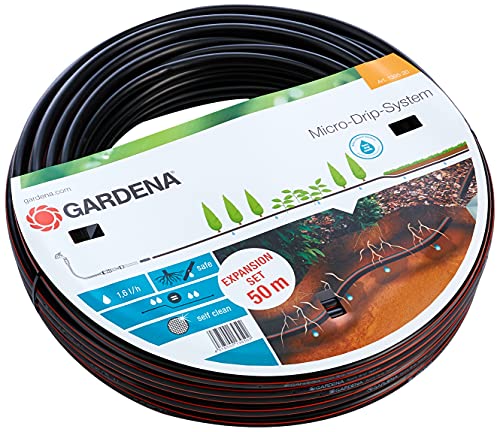 Gardena Micro-Drip-System Tropfrohr unterirdisch 13.7 mm: Wassersparende Perlschlauch-Verlängerung zur gleichmäßigen Bewässerung des Rasens (1395-20) erweiterungs-set 55 x 55 x 11.5 cm von Gardena