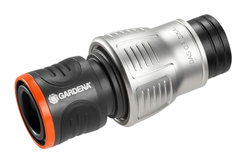 Gardena Premium Wasserstop 19 mm (3/4 Zoll): Aquastop, schneller Gerätewechsel, Knickschutz, hohe Schlauchhaltekraft, frostsicher, verpackt (18254-20) von Gardena