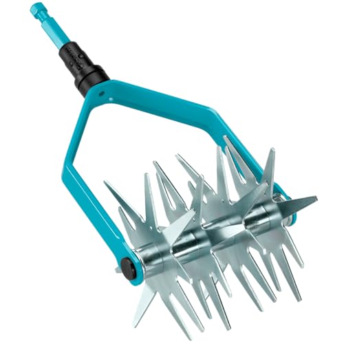 Gardena combisystem-Sternfräse: Gartenfräse zur Saatvorbereitung und Bodenlockerung, 14 cm Arbeitsbreite, aus hochwertigem Qualitätsstahl, Duroplast-beschichtet, Sternräder verzinkt (3196-20) Gardena combisystem-Sternfräse: Gartenfräse zur Saatvorbereitung und Bodenlockerung, 14 cm Arbeitsbreite, aus hochwertigem Qualitätsstahl, Duroplast-beschichtet, Sternräder verzinkt (3196-20) von Gardena
