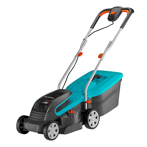 Gardena Akku-Rasenmäher PowerMax 32/36V P4A ohne Akku: Rasenmäher bis 200 m², 32 cm Schnittbreite, 30 l Fassungsvolumen, Schnitthöhe 20-60 mm, Cut and Collect System (14621-55) von Gardena