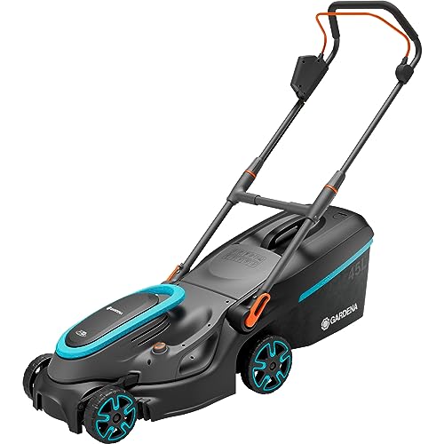 Gardena Akku-Rasenmäher PowerMax 37/36V P4A ohne Akku: 37 cm Schnittbreite, 45 l Fangvolumen, zentrale Schnitthöhenverstellung, bürstenloser PowerPlus Motor mit Eco-Modus (14638-55) von Gardena