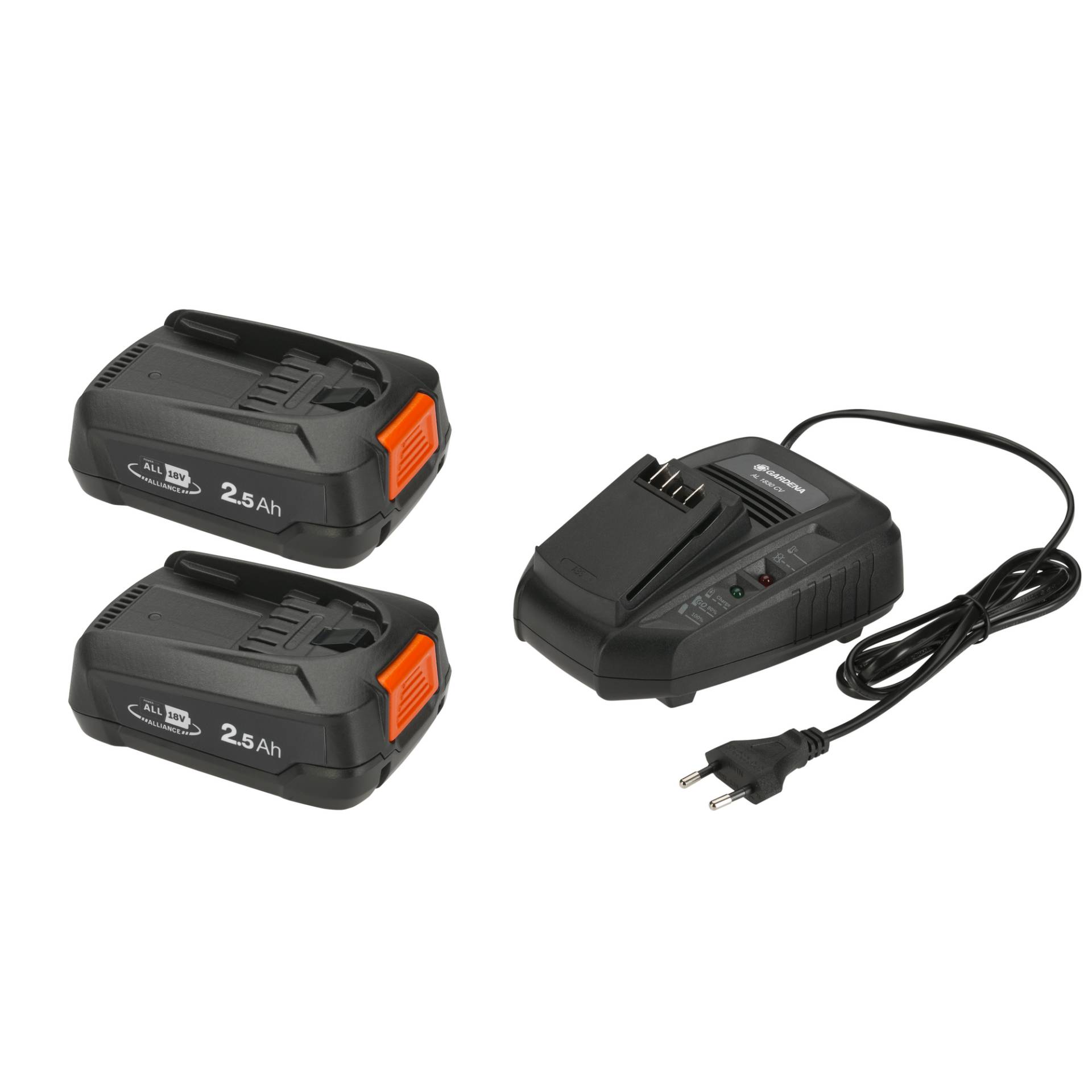 Gardena Akku-Set 'PBA 18V/45' 2,5 Ah, mit Schnellladegerät von Gardena