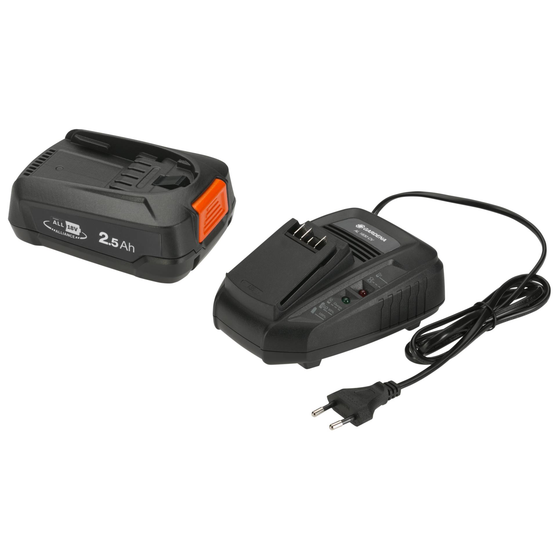 Gardena Akku-Set 'Power for All PBA 18V/45' 2,5 Ah, mit Schnellladegerät von Gardena