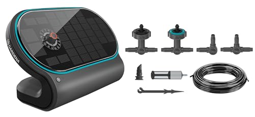 Gardena AquaBloom L Set, autarkes Bewässerungssystem für Balkon, Terrassen und Hochbeete, ohne Wasser- oder Stromanschluss, einfache Installation, versorgt bis zu 30 Pflanzen (13330-20) von Gardena