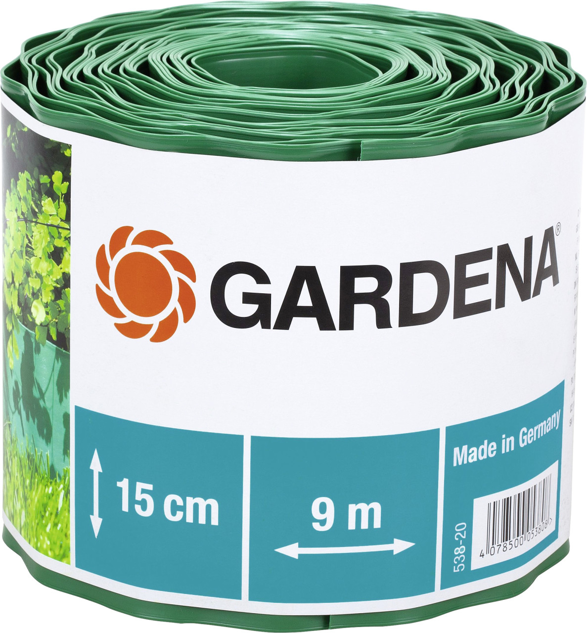 Gardena Beeteinfassung grün 9 m x 15 cm von Gardena