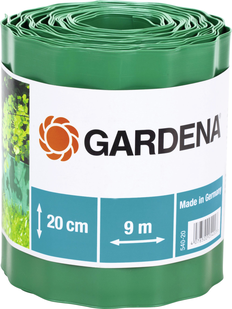 Gardena Beeteinfassung grün 9 m x 20 cm von Gardena